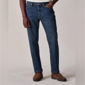 Buck Mason 34x32 Dark Blue Denim Jeans